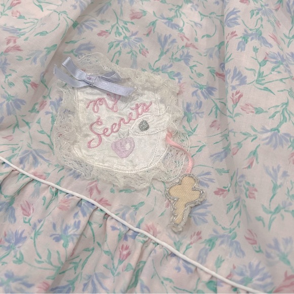 Girls 80’s/90’s Vintage Easter Dress Size 4T - Picture 3 of 7